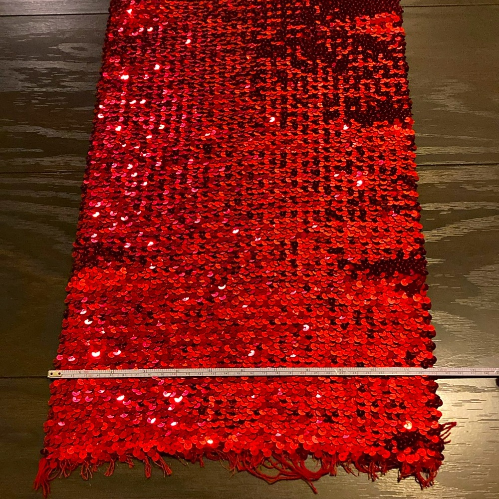 30x12” stretch sequin fabric